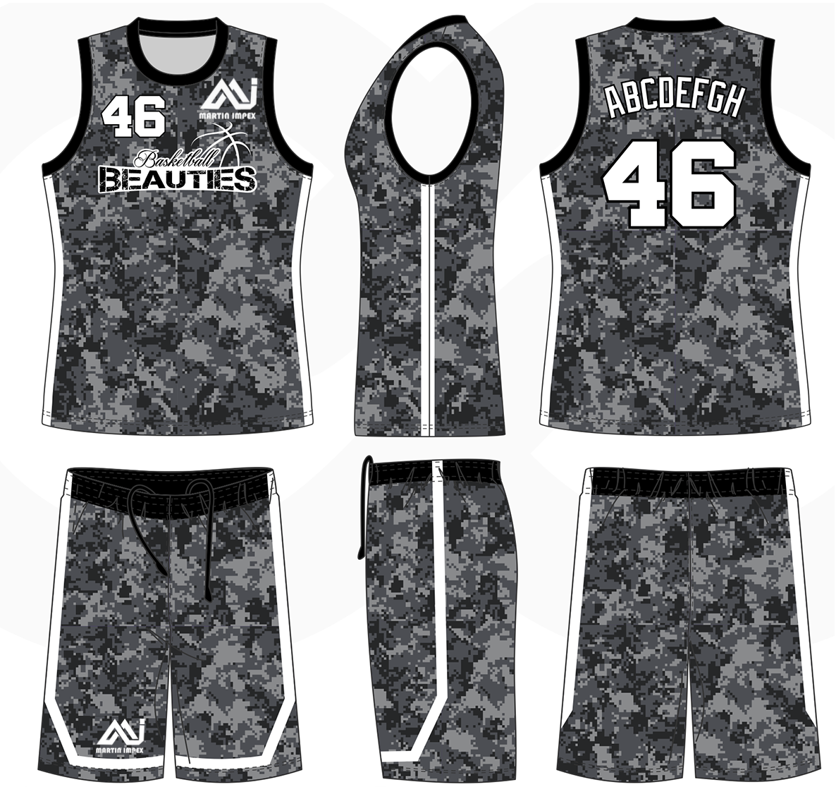 BASKET BALL JERSEY SET 